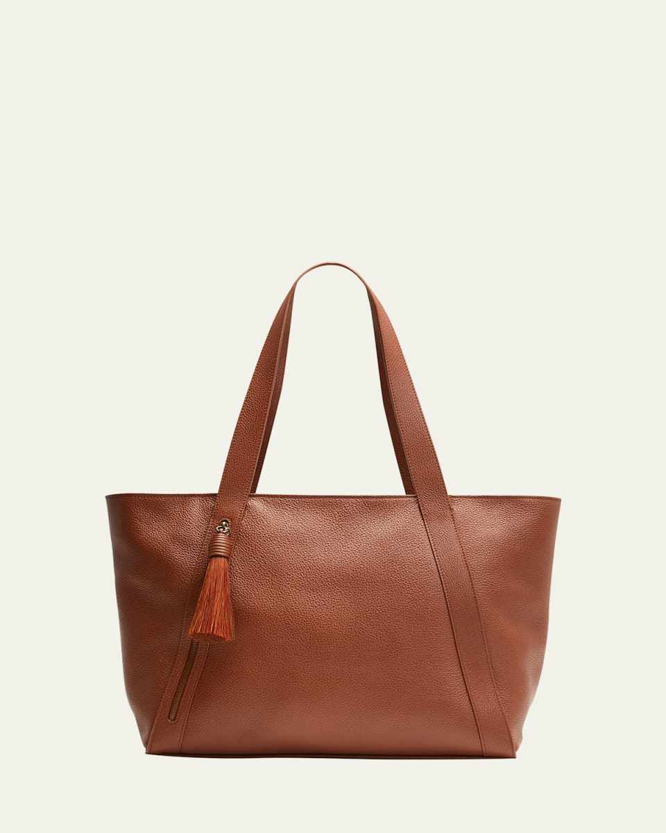 Alexa Zip Leather Tote Bag
